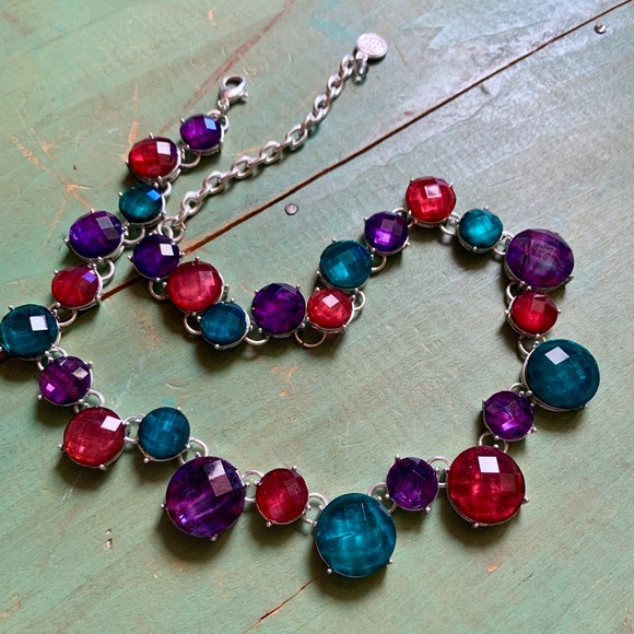 🔥Fabulous Dana BuchmanJewel Tone Necklace - American Designer Bill Blass NWOT - Picture 7 of 10